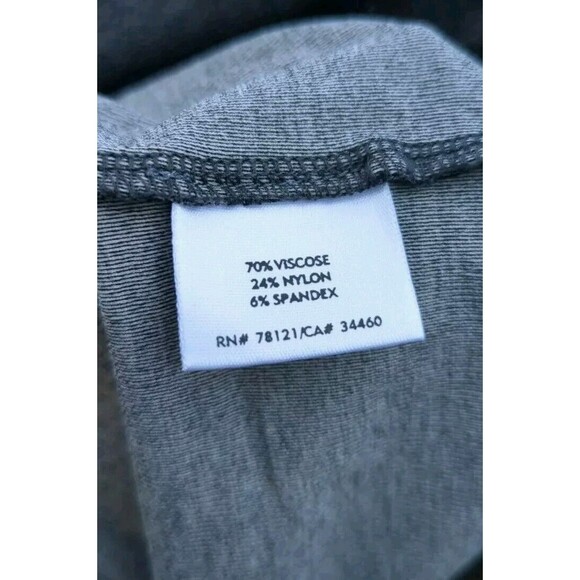 Eileen Fisher Washable Stretch Crepe Melange Mini Skirt Dark Gray M - Picture 3 of 4